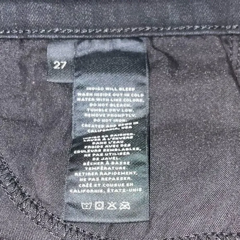 J Brand, black skinny leg jean, size 27